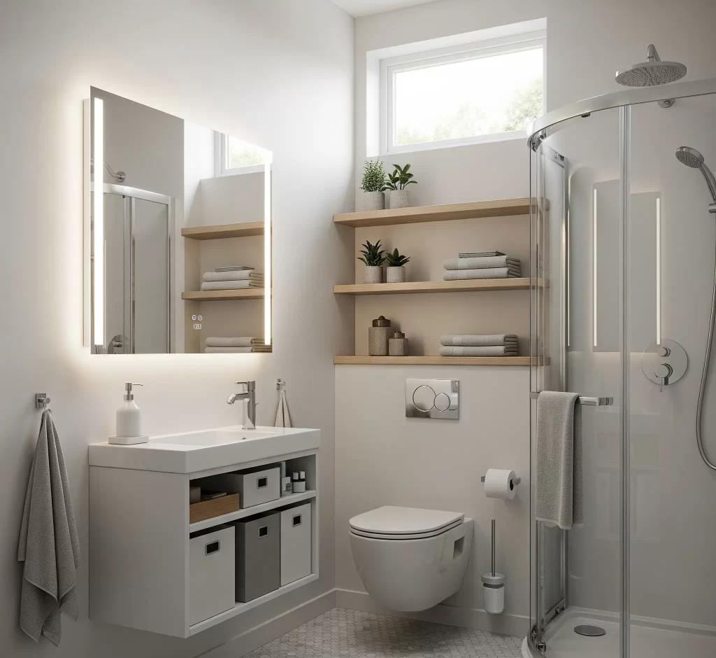 how can small bathroom ideas help save space