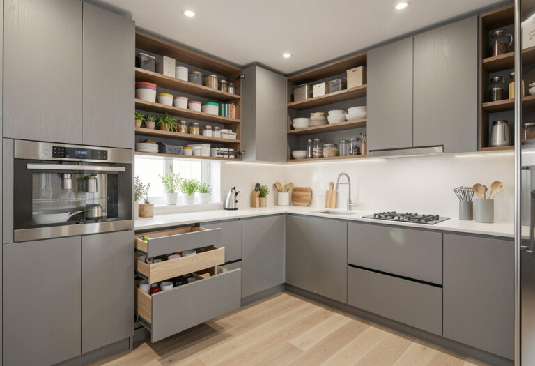 l shaped kitchen remodel​