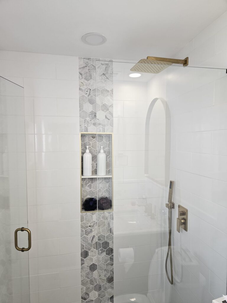 bathroom remodel shower glass