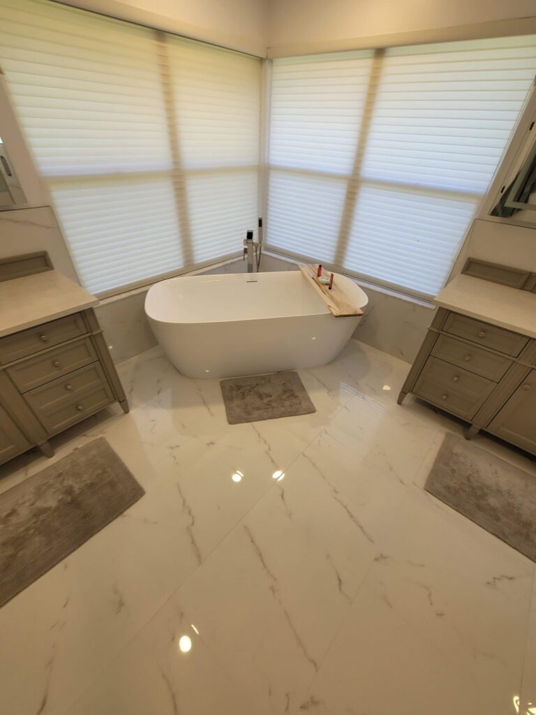 bathroom shower construction