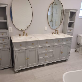 bathroom cabinets installation
