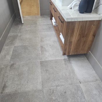 bathroom patio floor construction